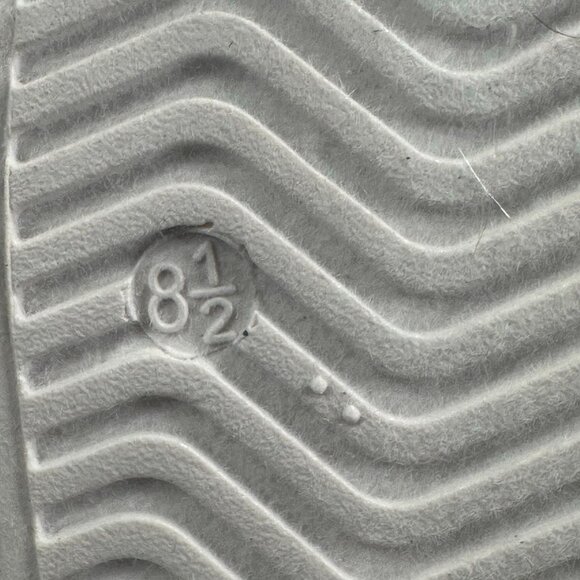 Havana Womens Sneakers Size 8.5 White Green Leather Suede Platform Sole Metallic - Picture 6 of 8